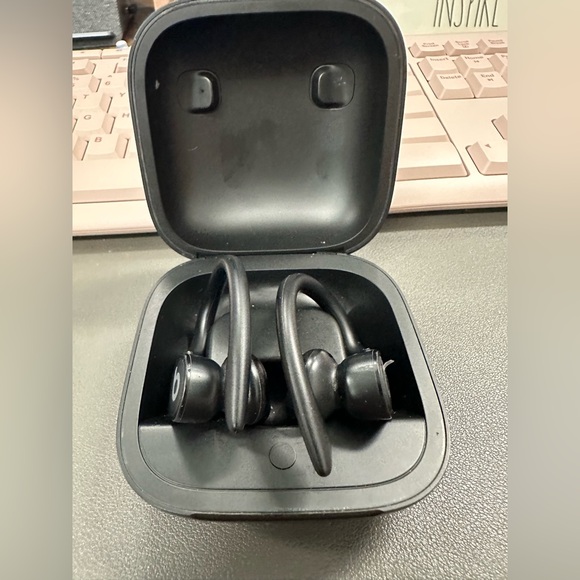 Beats by Dre Other - Beats by Dre Powerbeats Wireless Earbuds in Black with Charging Case